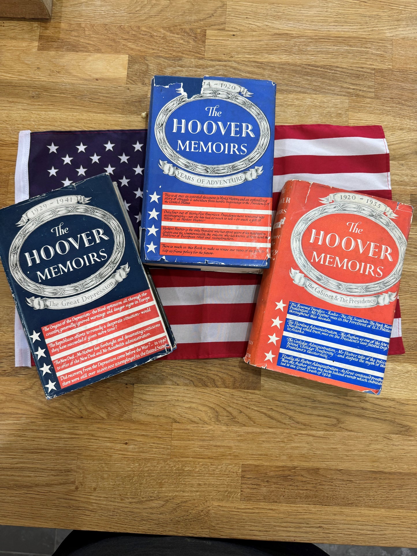 Hoover Memoirs First Edition Collection 3 Books